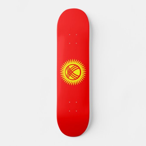 Patriotic Kyrgyzstan Flag Skateboard