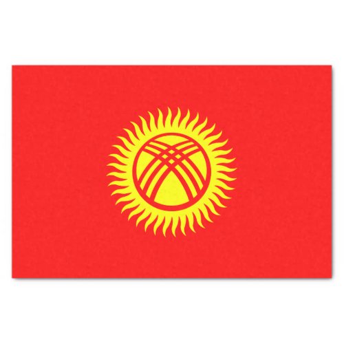 Patriotic Kyrgyzstan Flag Tissue Paper