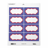 Patriotic Label (blank) | Zazzle