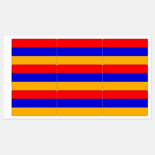 Patriotic labels with flag of Armenia