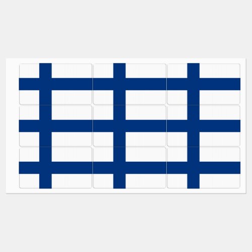 Patriotic labels with flag of Finland