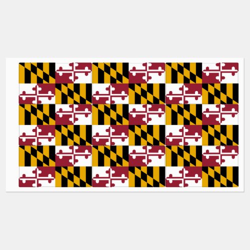 Patriotic labels with flag of Maryland State