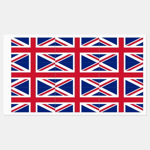 Patriotic labels with flag of United Kingdom