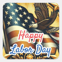 Patriotic Labor Day Greeting