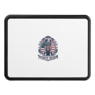 Patriotic Labrador Retriever Vector Graphic Tee_1 Hitch Cover