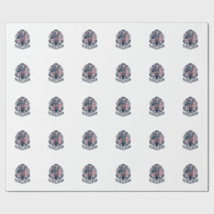 Patriotic Labrador Retriever Vector Graphic Tee_1 Wrapping Paper