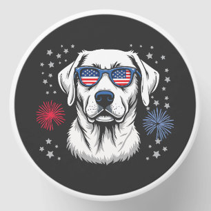 Patriotic Labrador with USA Shades Mini Candle Favors