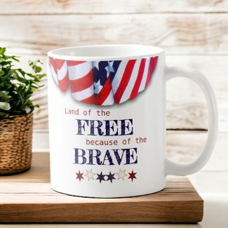 Patriotic Land of the Free Bunting