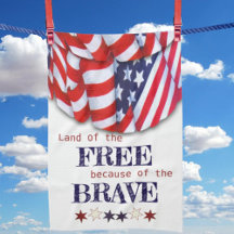 Patriotic Land of the Free Bunting