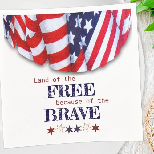 Patriotic Land of the Free Bunting