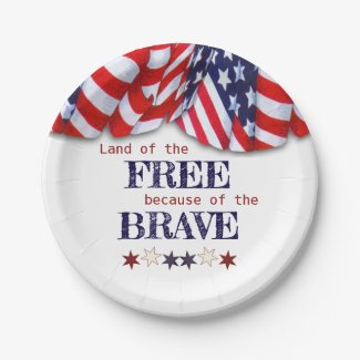 Patriotic Land of the Free Bunting