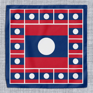 Patriotic Laos Flag Bandana, fashion Laos Bandana