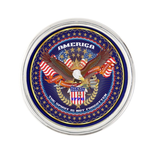 Patriotic Lapel Pin (Front)