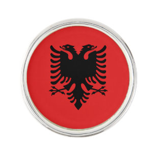 Patriotic lapel pin with Flag of Albania