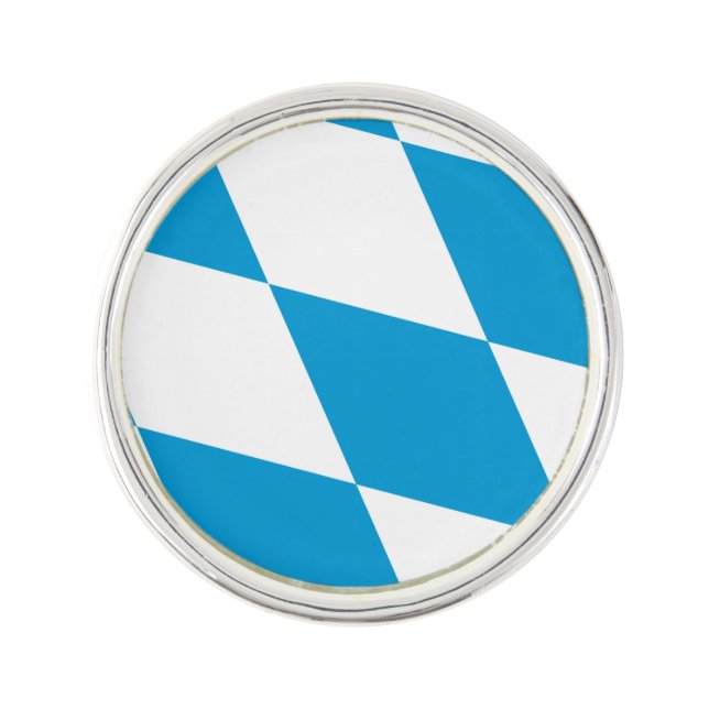 Patriotic lapel pin with Flag of Bavaria (Front)