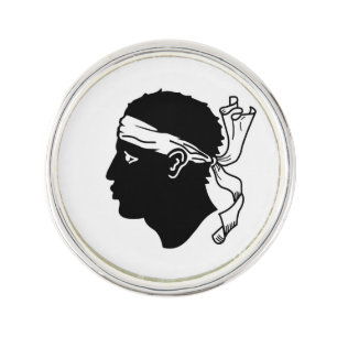 Patriotic lapel pin with Flag of Corsica