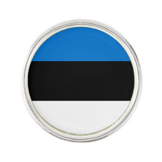 Patriotic lapel pin with Flag of Estonia