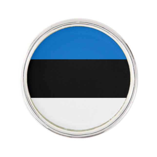 Patriotic lapel pin with Flag of Estonia (Front)