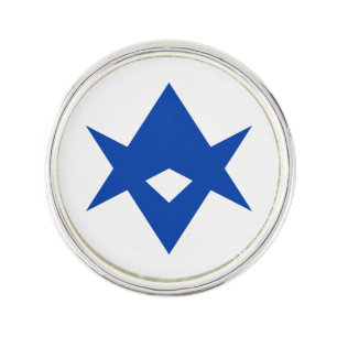 Patriotic lapel pin with Flag of Toyota City