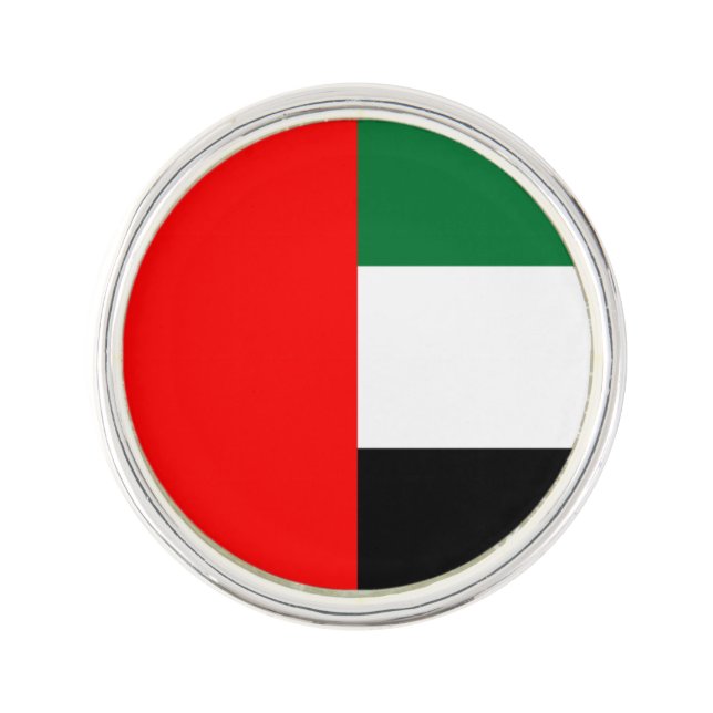 Patriotic lapel pin with Flag of UAE (Front)