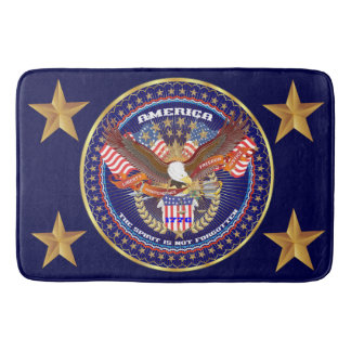 Patriotic Large Bath Mat  24” x 36”