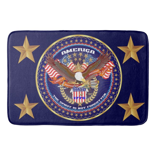 Patriotic Large Bath Mat  24” x 36” (Front)