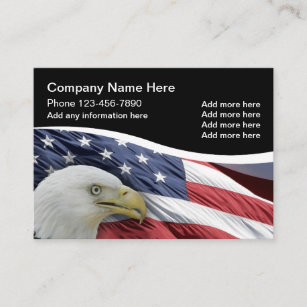 Patriotic Large Eagle Businesscards Business Card