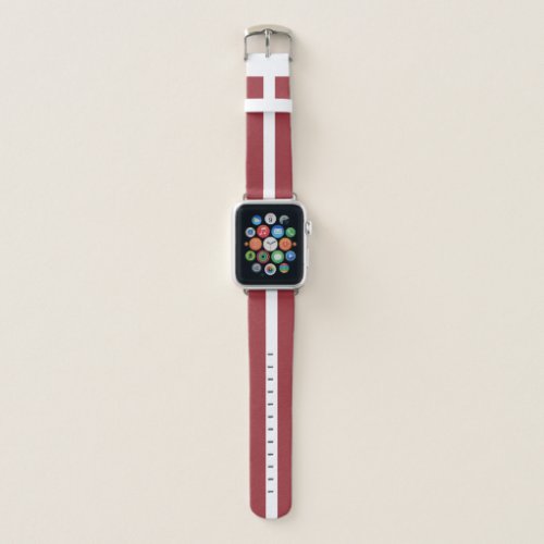 Patriotic Latvia Flag Apple Watch Band