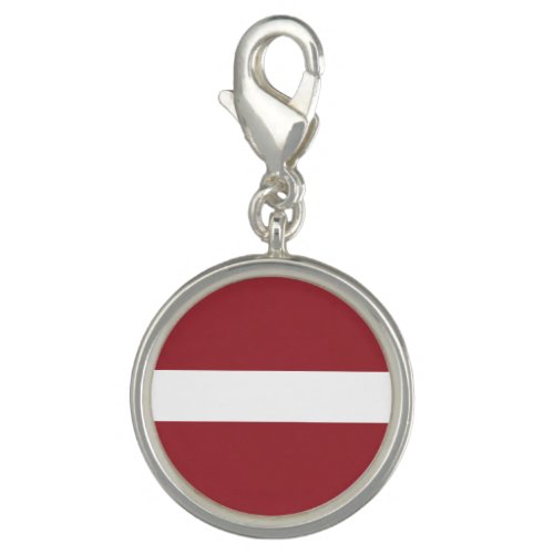 Patriotic Latvia Flag Charm