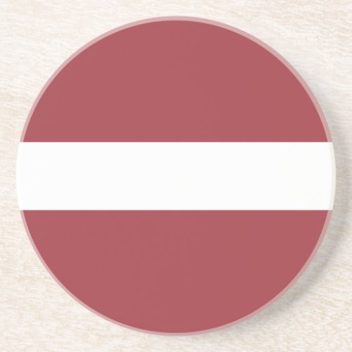 Patriotic Latvia Flag Coaster