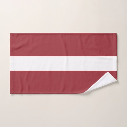 Patriotic Latvia Flag Hand Towel