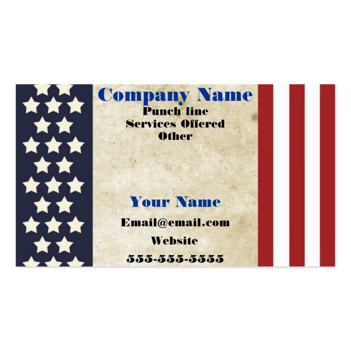 patriotic lawyer tax card business cards