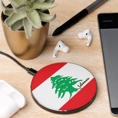 Patriotic Lebanon Charger Lebanese Flag Wireless Charger