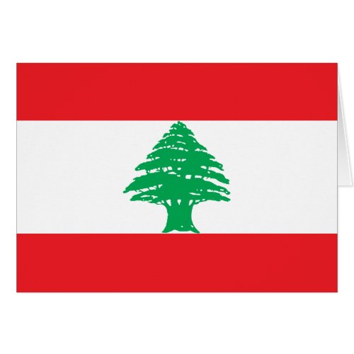 Patriotic Lebanon Flag