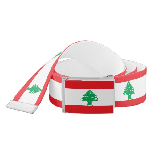 Patriotic Lebanon Flag Belt