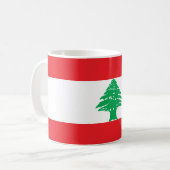Patriotic Lebanon Flag Coffee Mug (Front Left)