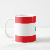 Patriotic Lebanon Flag Coffee Mug (Left)