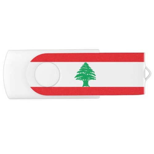 Patriotic Lebanon Flag Flash Drive