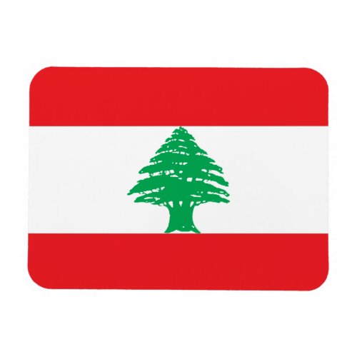 Patriotic Lebanon Flag Magnet