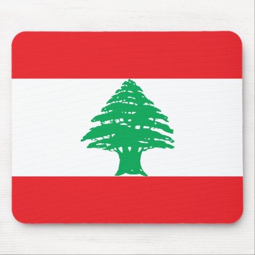 Patriotic Lebanon Flag Mouse Pad