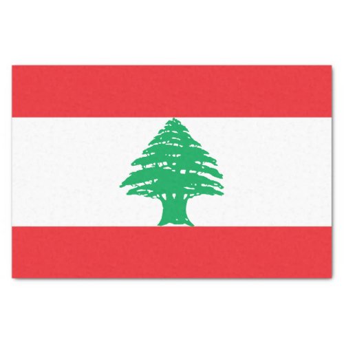 Patriotic Lebanon Flag Tissue Paper