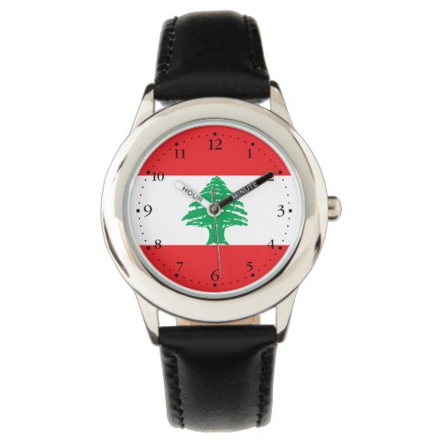 Patriotic Lebanon Flag Watch