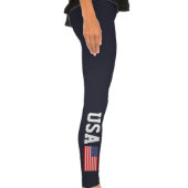 Patriotic leggings with american flag (Right Leg)