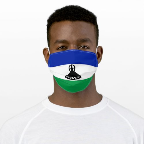 Patriotic Lesotho Flag Adult Cloth Face Mask