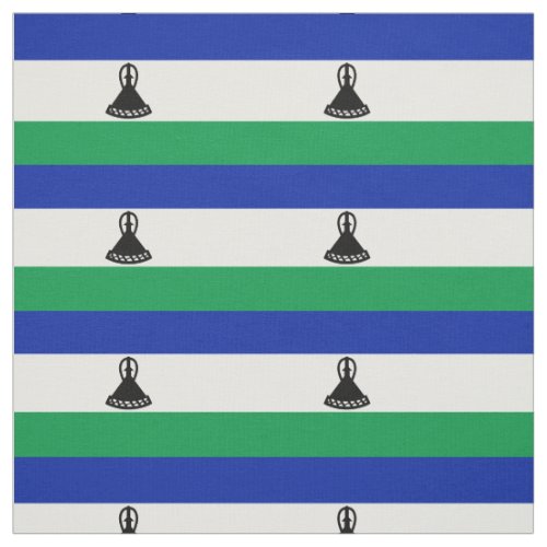 Patriotic Lesotho Flag Fabric
