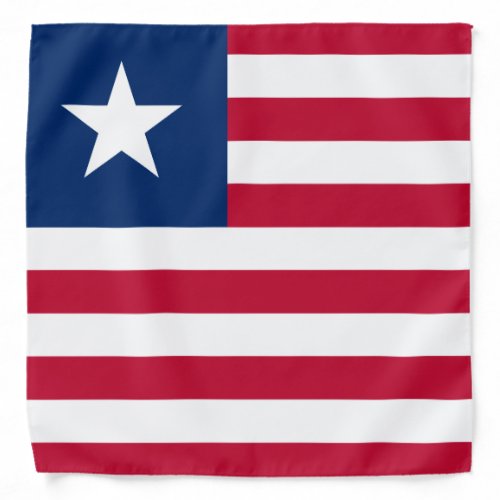 Patriotic Liberia Flag Bandana