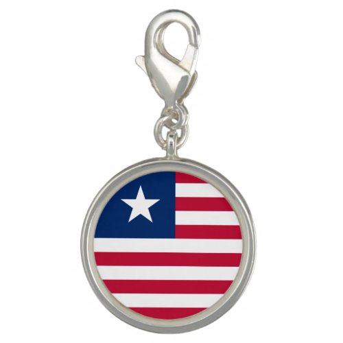 Patriotic Liberia Flag Charm