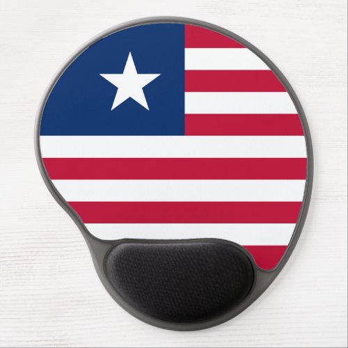 Patriotic Liberia Flag Gel Mouse Pad