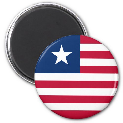 Patriotic Liberia Flag Magnet
