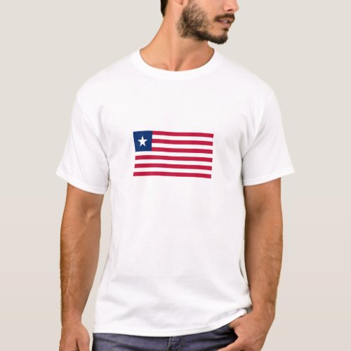 Patriotic Liberia Flag T_Shirt